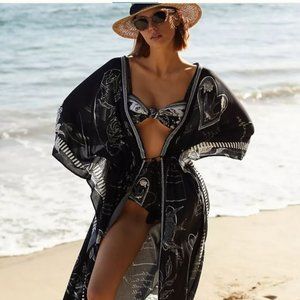 Agua Bendito via Anthro Robe Kimono Free Size NWOT